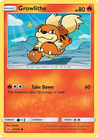 Growlithe (21/149) [Sol y Luna: Conjunto básico] 