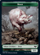 Sangre // Ficha de doble cara de jabalí [Innistrad: Fichas de voto carmesí] 