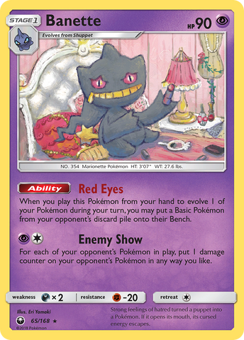Banette (65/168) [Sol y Luna: Tormenta Celestial] 