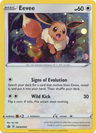 Eevee (SWSH042) [Espada y escudo: Promociones de Black Star] 