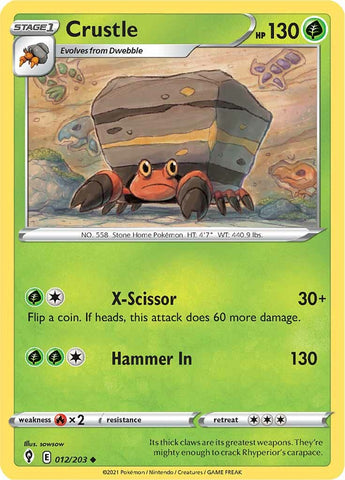 Crustle (012/203) [Espada y escudo: cielos en evolución] 