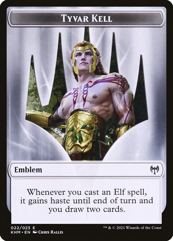 Berserker enano // Emblema de Tyvar Kell Ficha de doble cara [Fichas Kaldheim] 