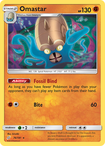 Omastar (76/181) [Sol y Luna: forman equipo] 