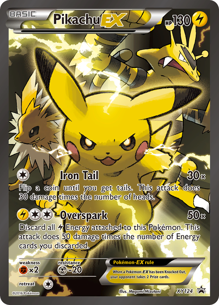Pikachu EX (XY124) [XY: Promociones de Estrella Negra] 