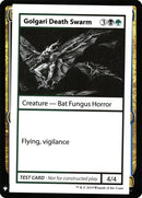 Golgari Death Swarm [Tarjetas de prueba de juego de refuerzo misterioso] 