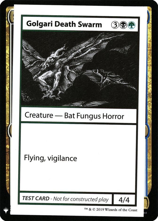 Golgari Death Swarm [Tarjetas de prueba de juego de refuerzo misterioso] 