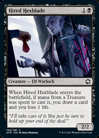 Contratado Hexblade [Dragones y Mazmorras: Aventuras en los Reinos Olvidados] 