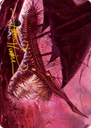 Tarjeta de arte del terror merodeador (firma estampada en oro) [Serie de arte March of the Machine] 