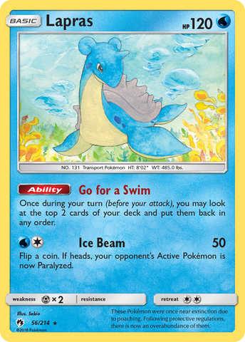 Lapras (56/214) [Sol y Luna: Trueno perdido] 