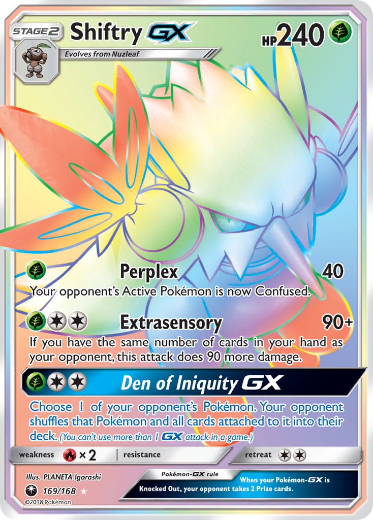Shiftry GX (169/168) [Sol y Luna: Tormenta Celestial] 