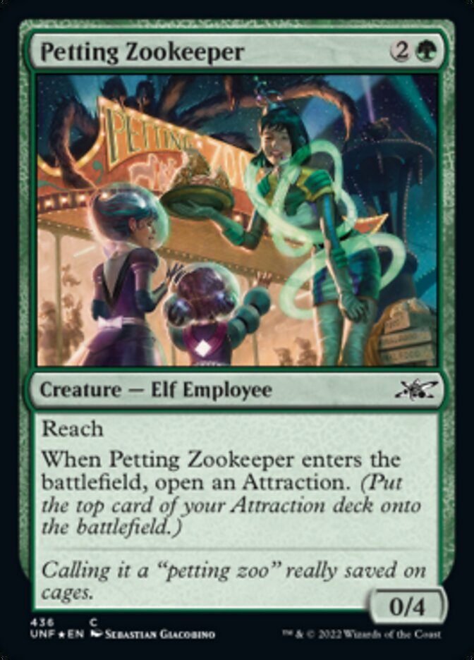 Acariciar al cuidador del zoológico (Galaxy Foil) [Unfinity] 