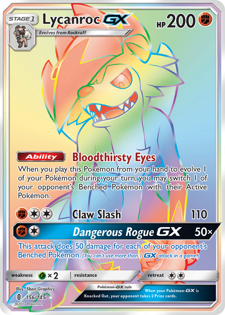 Lycanroc GX (156/145) [Sol y Luna: Guardianes en ascenso] 