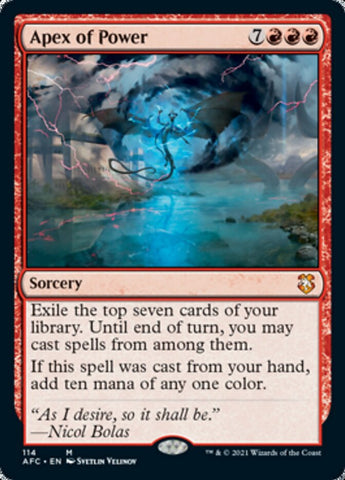 Apex of Power [Dragones y Mazmorras: Aventuras en los Reinos Olvidados Commander] 