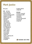 Tarjeta Mark Justice Decklist de 1996 [Mazos del Campeonato Mundial] 