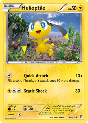 Helioptile (29/119) [XY: Fuerzas fantasma] 