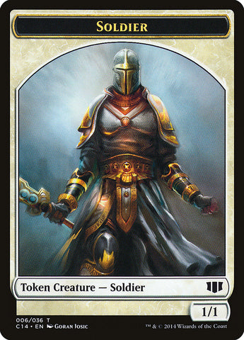 Soldado // Ficha espiritual de doble cara [Fichas Commander 2014] 