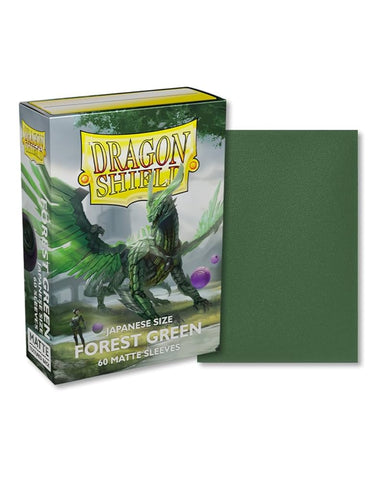 Dragon Shield Sleeves - JAPANESE SIZE - Forest Gree Matte (60 protectores)