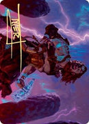 Tarjeta artística Toralf, Dios de la furia (firma estampada en oro) [Serie de arte Kaldheim] 