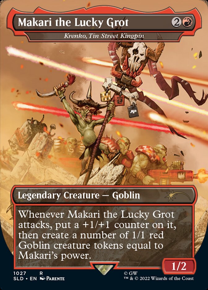 Makari the Lucky Grot - Krenko, Tin Street Kingpin (Sin fronteras) [Serie Secret Lair Drop] 