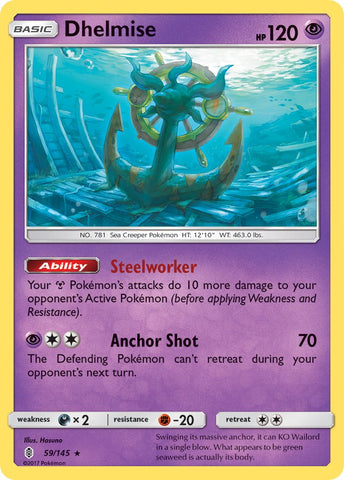 Dhelmise (59/145) (Exclusivo de la cubierta temática) [Sol y luna: Guardianes nacientes] 