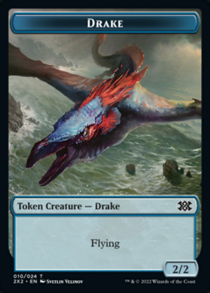 Drake // Ficha de doble cara Eldrazi Scion [Fichas Double Masters 2022] 