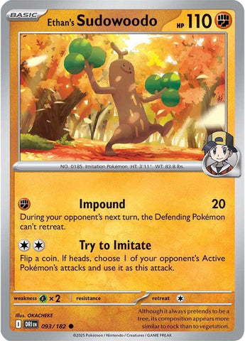 Ethan's Sudowoodo (093/182) [Scarlet & Violet: Destined Rivals]