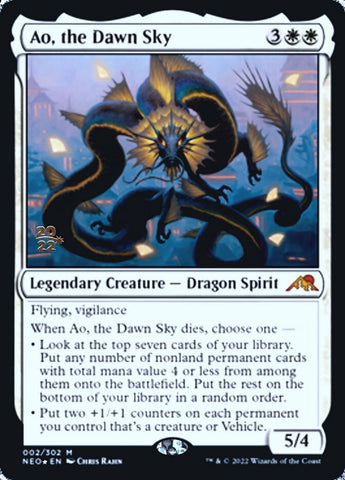 Ao, the Dawn Sky [Promociones de presentación de Kamigawa: Neon Dynasty] 