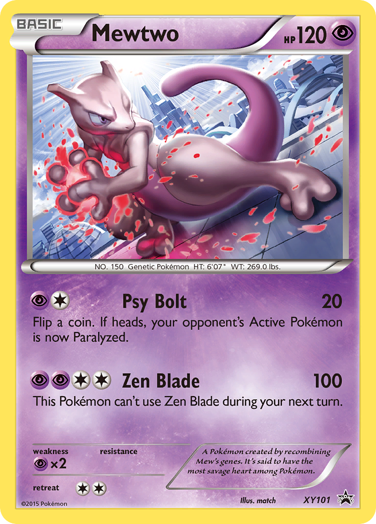 Mewtwo (XY101) [XY: Promociones de Estrella Negra] 