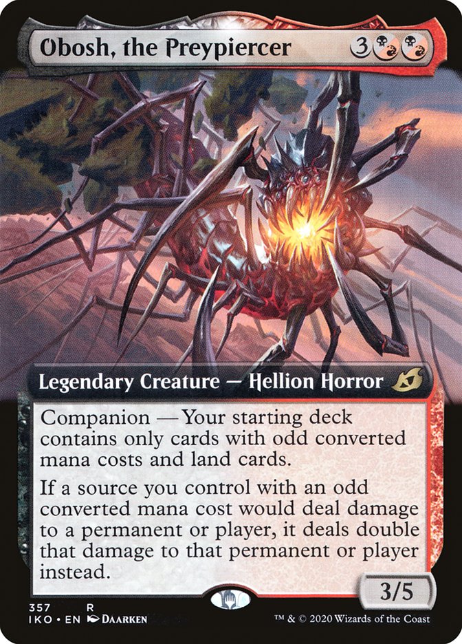 Obosh, the Preypiercer (Arte extendido) [Ikoria: Guarida de gigantes] 