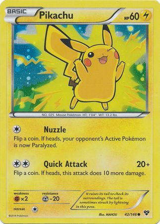 Pikachu (42/146) (Promoción de la película 2014) [Tarjetas varias] 