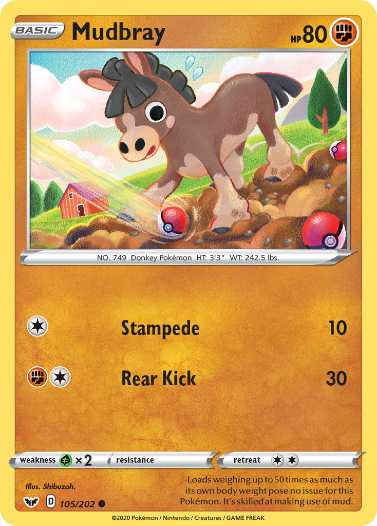 Mudbray (105/202) [Espada y escudo: conjunto básico] 