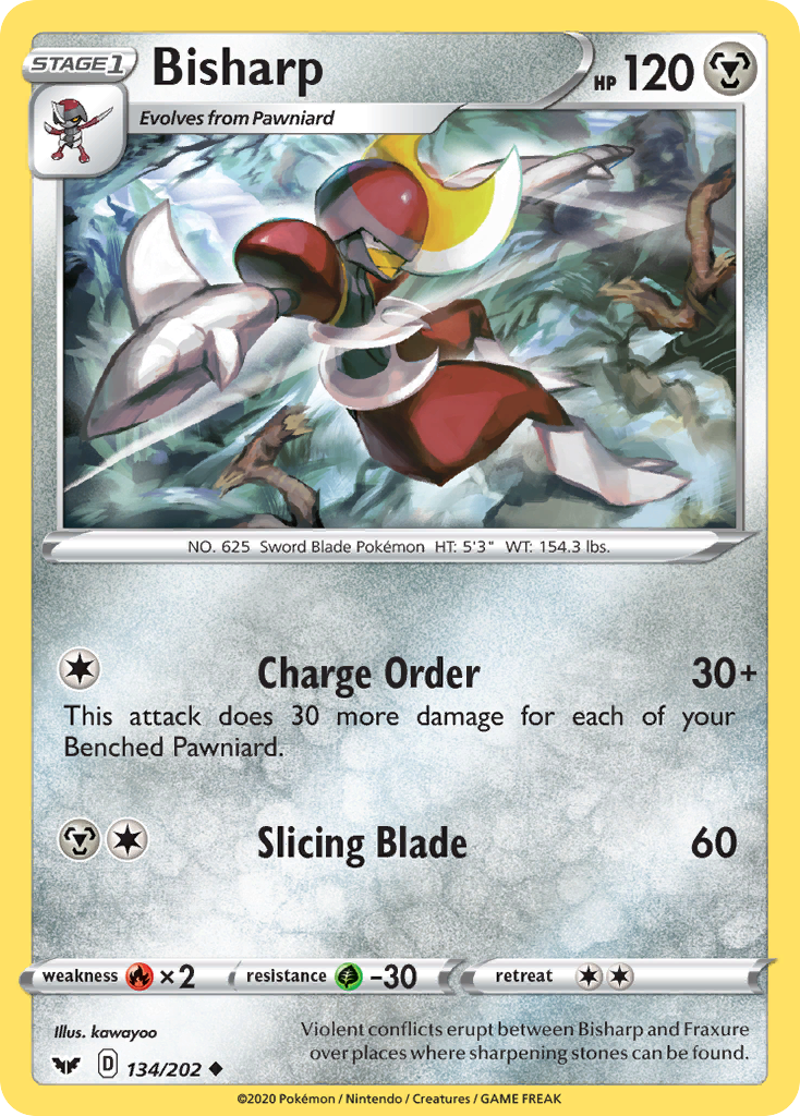 Bisharp (134/202) [Espada y escudo: conjunto básico] 