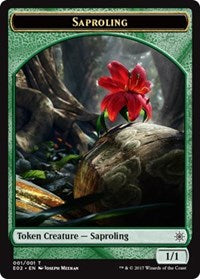 Saproling // Tesoro (007) Ficha de doble cara [Fichas de Exploradores de Ixalan] 