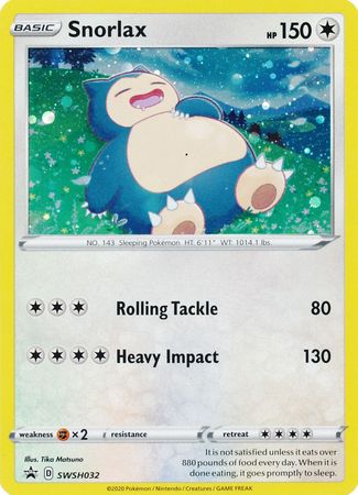 Snorlax (SWSH032) [Espada y escudo: Promociones de Black Star] 