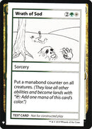 Wrath of Sod [Tarjetas de prueba de juego de refuerzo misterioso] 