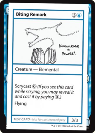 Comentarios mordaces (edición 2021) [Tarjetas de prueba de juego Mystery Booster] 