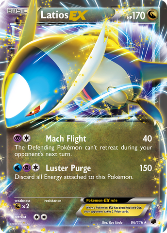 Latios EX (86/116) [Blanco y negro: Congelación de plasma] 