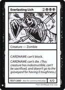 Lich eterno [Tarjetas de prueba de juego de refuerzo misterioso] 
