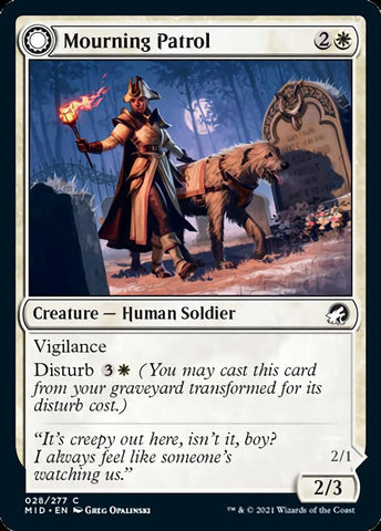 Patrulla de luto // Aparición de la mañana [Innistrad: Caza de medianoche] 