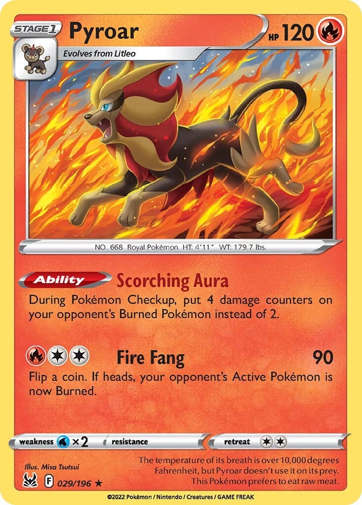 Pyroar (029/196) [Espada y escudo: Origen perdido] 