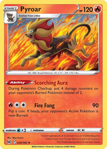 Pyroar (029/196) [Espada y escudo: Origen perdido] 