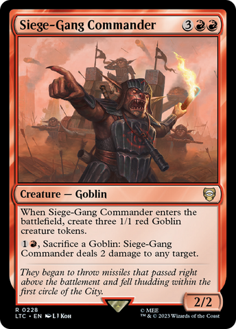 Siege-Gang Commander [El Señor de los Anillos: Tales of Middle-Earth Commander] 