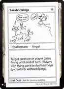 Sarah's Wings [Tarjetas de prueba de juego de refuerzo misterioso] 