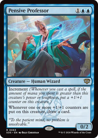 Pensive Professor [Secrets of Strixhaven Promos]