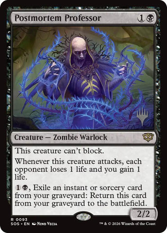 Postmortem Professor [Secrets of Strixhaven Promos]