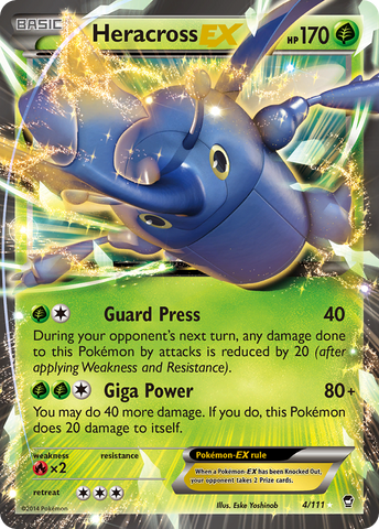 Heracross EX (4/111) [XY: Puños furiosos] 