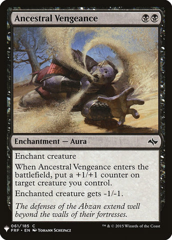 Venganza ancestral [potenciador misterioso] 