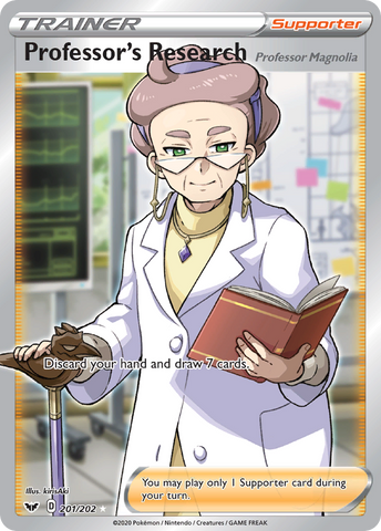 Investigación del profesor (201/202) (Profesora Magnolia) [Espada y escudo: conjunto básico] 