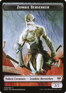 Guerrero humano // Ficha de doble cara Zombie Berserker [Fichas Kaldheim] 