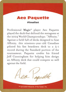 Aeo Paquette Bio [Barajas del Campeonato Mundial 2004] 